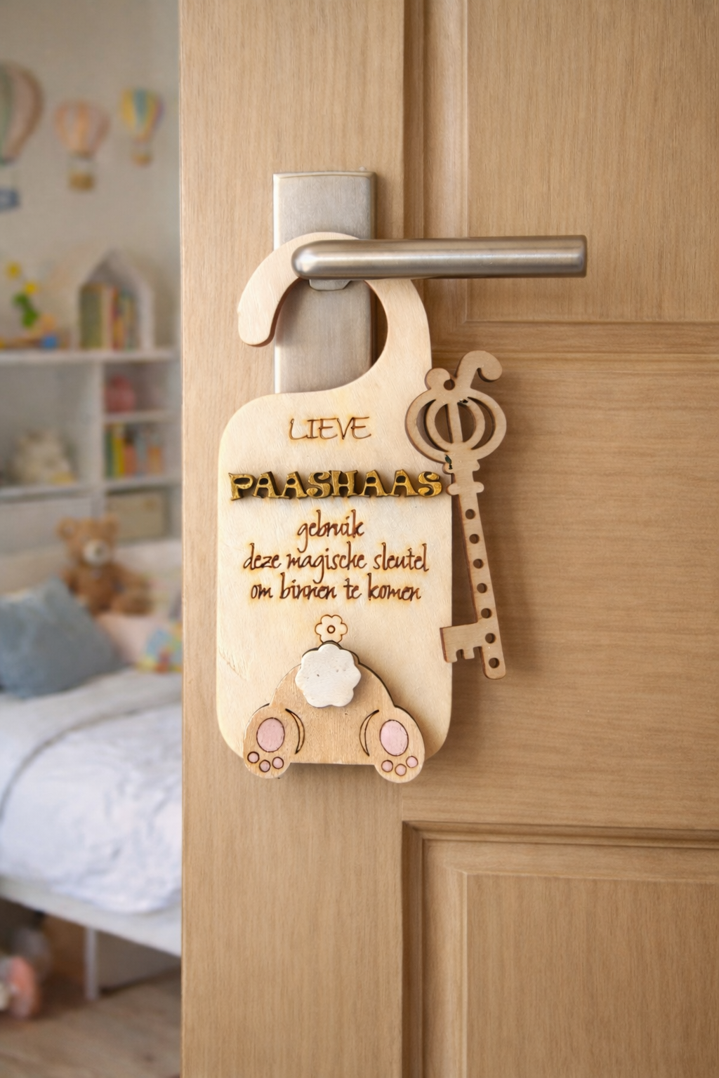 houten paas decoratie