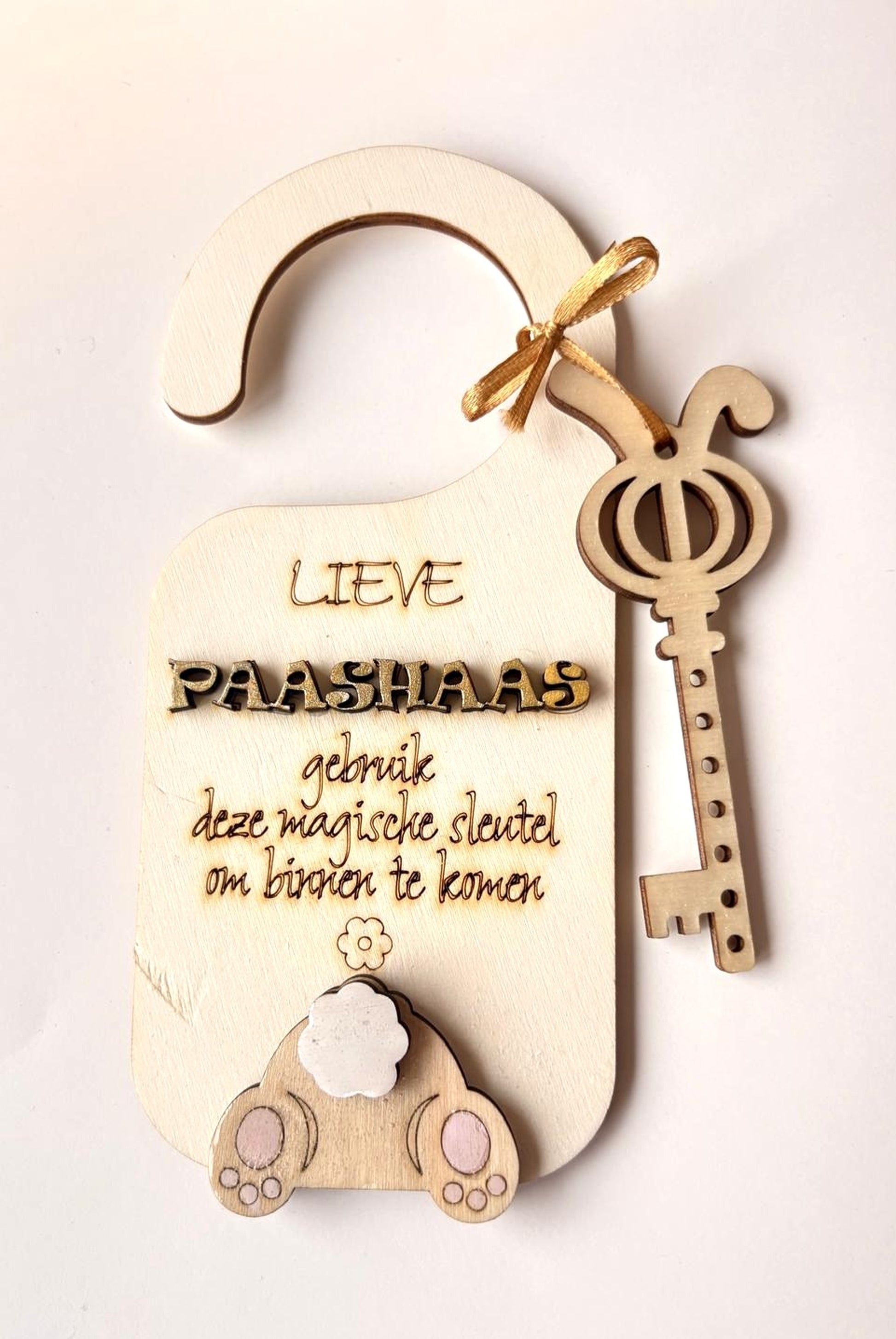 houten paas decoratie