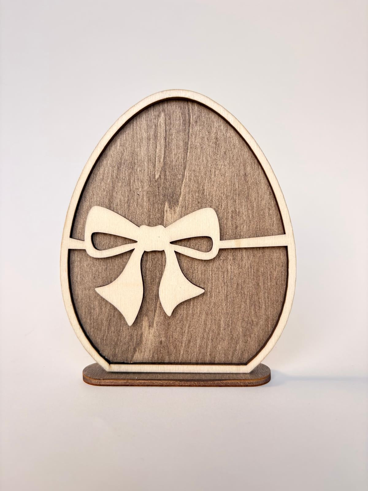 laser gesneden houten paasei decoratie