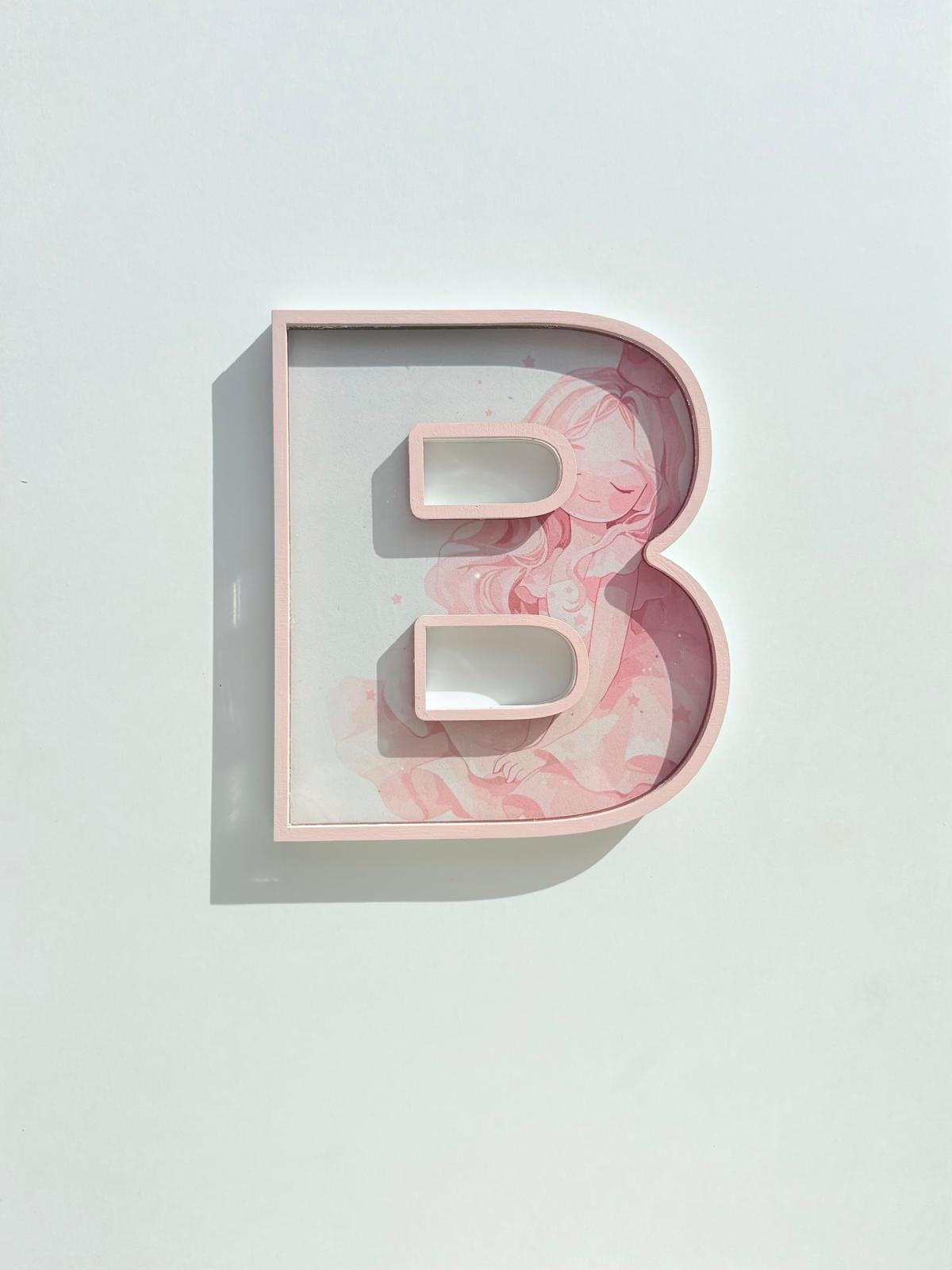 Gepersonaliseerde Houten 3D Letter Naam – Kinderkamer Decoratie 18 cm - Princes